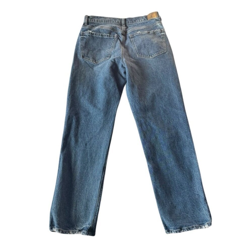 American Eagle Super High Rise Straight Women's Sz 6 Denim Jeans - Picture 2 of 12